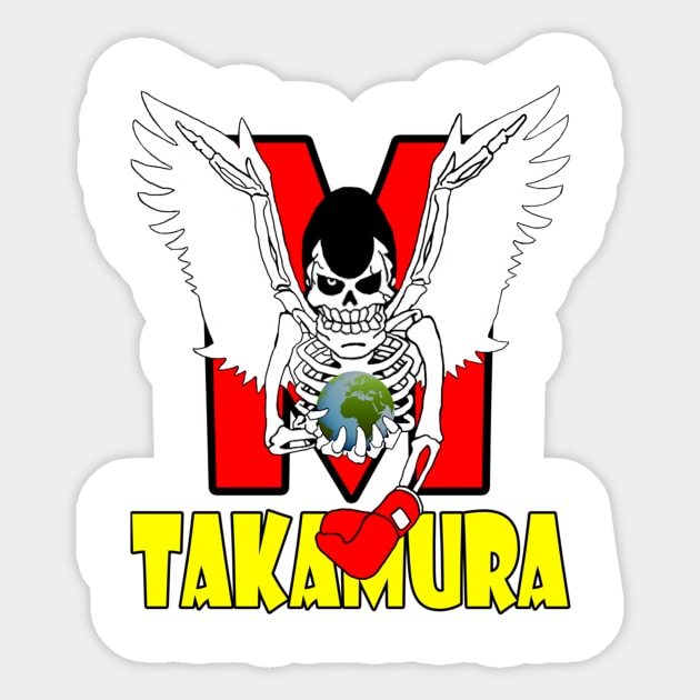 Hajime  No Ippo - Takamura Sticker by AlmiranWhite